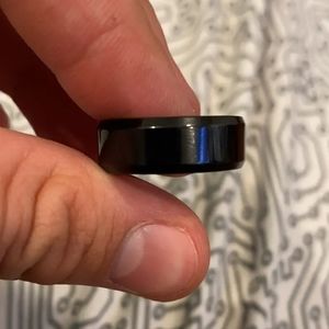New Stainless Steel 8mm Black band band ring most sizes available.